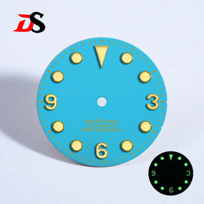 369 Matte Dial Black Tudor-style NH38 Movement Green Lume
