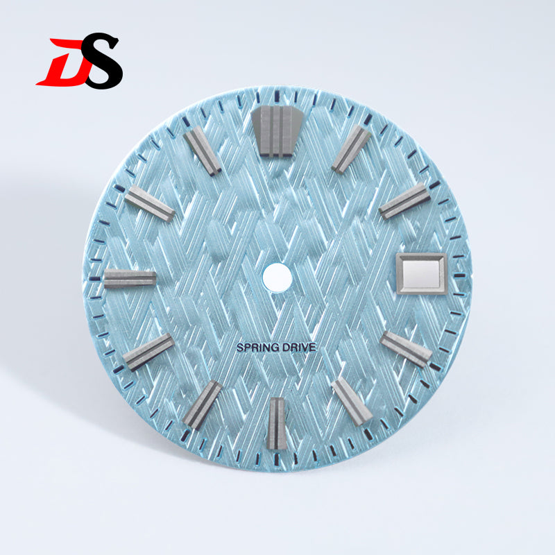 28.5mm Ice Forests Dial NH34 NH35 Movement Blue Lume/no Lume Date