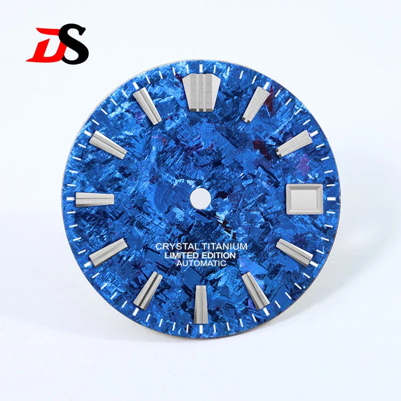 28.5mm Dial Crystal Titanium GS MOD Chaotic Texture No Lume NH35 Movement