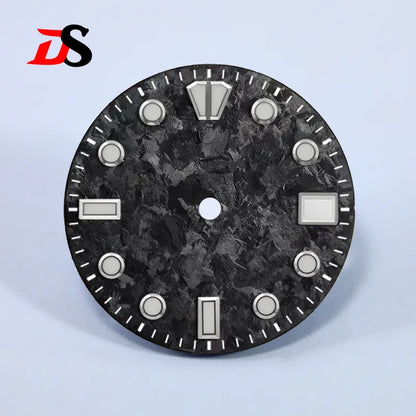 28.5mm Dial BGW9 C3 Lume Ice Crystal Titanium Dial NH35 Movement