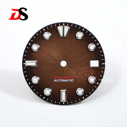 Tick Mark Texture Index Dial Blue-green Luminous NH35 28.5mm