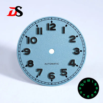 28.5mm Forerunner Dial Black Lume for NH35 NH38 ETA2824 Miyota9015