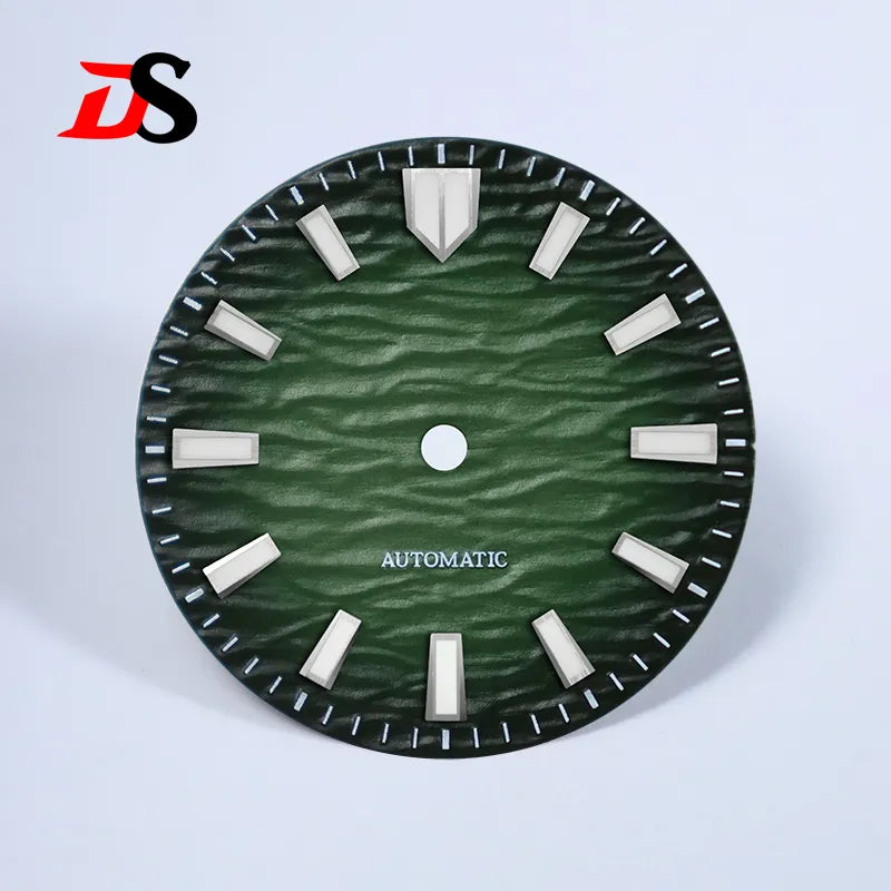 Gradient Wave Dial 28.5mm Blue Lume Date for NH35/NH38 Movement