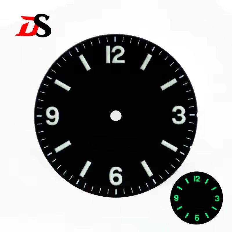 Matte Black No Date Retro Dial 40 Layers Green Lume