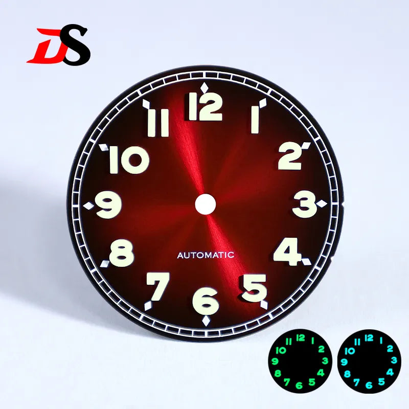 28.5mm Forerunner Dial BGW9 C3 Lume for NH35 NH38 ETA2824 Miyota9015 No Date
