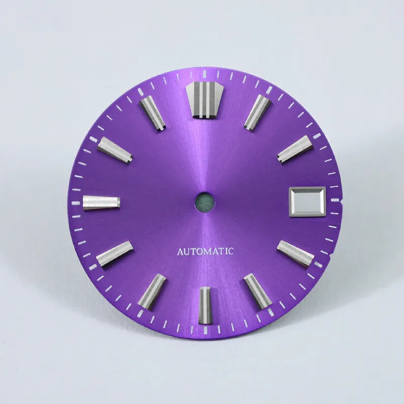 28.5mm Sunburst Dial GS MOD Blue Lume NH35 Movement No Lume