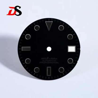 Matte 28.5mm Dial YM SUB Black Lume NH35 Movement Date