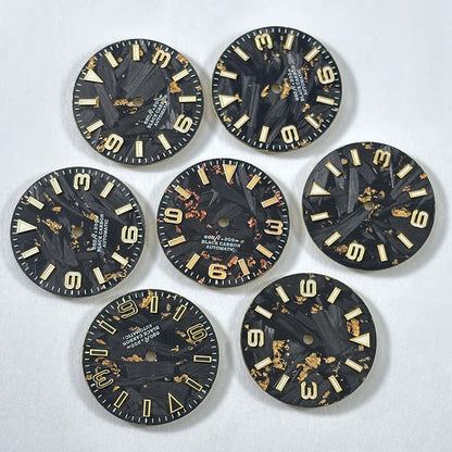 369 EXP Carbon Fiber Dial blue/green lume 28.5mm NH35