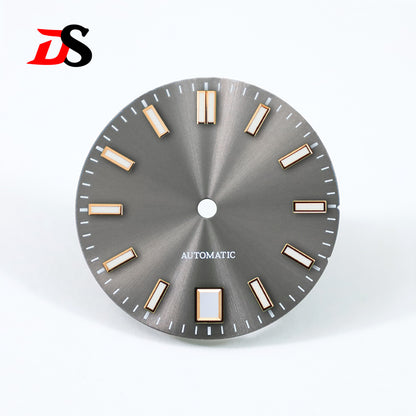 Sunburst Blue Lume Dial 6 O'clock NH35 28.5mm
