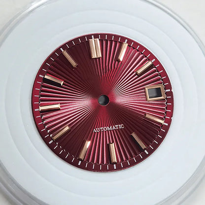 Red Cocktail Dial NH35NH34 No Lume 28.5mm