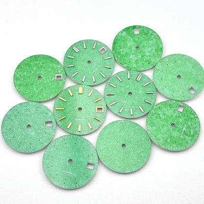Malay Jade Stone Dial High Quality Blank No Date NH38 Movement Natural