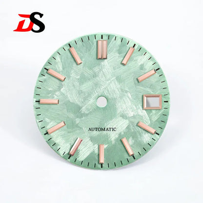 Sakura Dial Pink No Lume NH35 Movement Gold Index Rose Gold 28.5mm