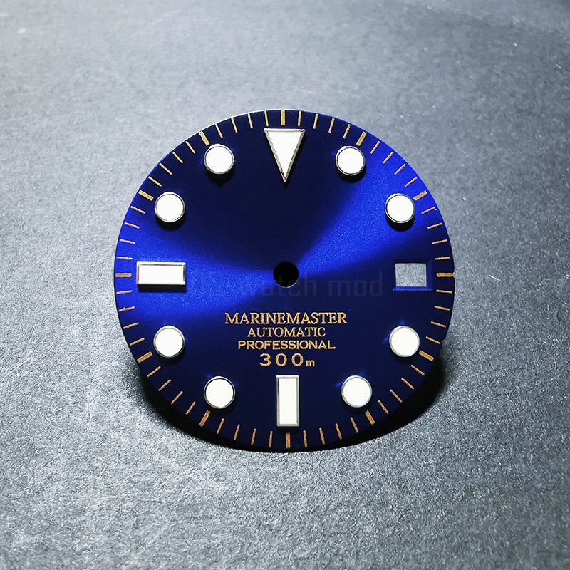 28.5mm Sunburst Matte Dial Gold YM Index BWG9 C3 Lume NH35NH36 Movement