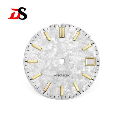 62GS Mod Dial Cherry Minute Mark NH35 No Lume Cherry Trees of Spring Light-green 28.5mm for SKX007 GS Mod