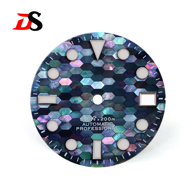 White Mother-of-pearl Dial BGW9 C3 Luminous White Blue MOD NH35 28.5mm