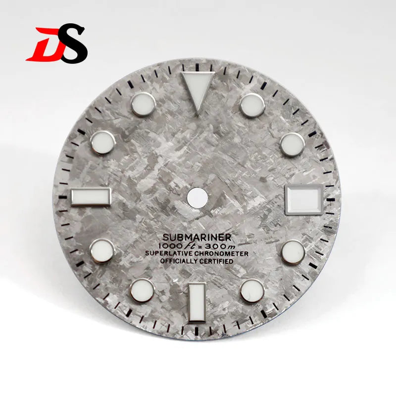 SUB 28.5mm Dial Crystal Titanium Rich Color Chaotic Texture BGW9 C3 Lume NH35 Movement