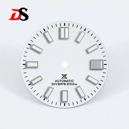 28.5mm 62mas Sunburst X Dial Blue Lume Small for NH35 Movement Watch Accessories