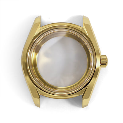 62GS 38mm gold Case Bracelet Set Stainless Steel Sapphire Glass AR Coating High-quality for NH34NH35NH38 Movement