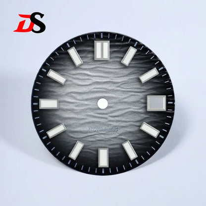 28.5mm Gradient Wave Dial Blue Lume for NH35/NH38 Movement