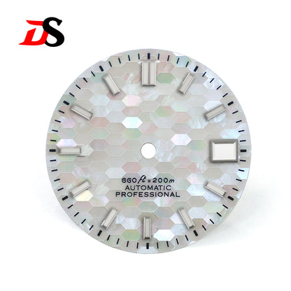 Blue Mother-of-pearl Dial BGW9 C3 Luminous White Blue MOD NH35 28.5mm