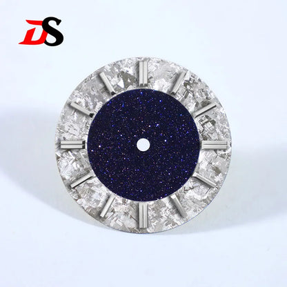 Lapis Lazuli Cryolite Dial Creative Stitching NH38 Movement No Date Tiger's Eye Blue Sand No Tick Mark Dial