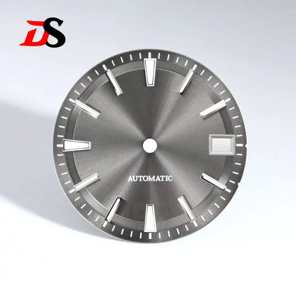 28.5mm Sunburst Dial Blue Lume NH35 Movement 3 O 'clock