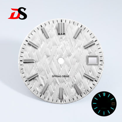 28.5mm Ice Forests Dial NH34 NH35 Movement Blue Lume/no Lume Date