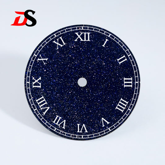 28.5mm Dial Blue Starry Sky Roman Tick Mark NH35 movement Blue Sands no date