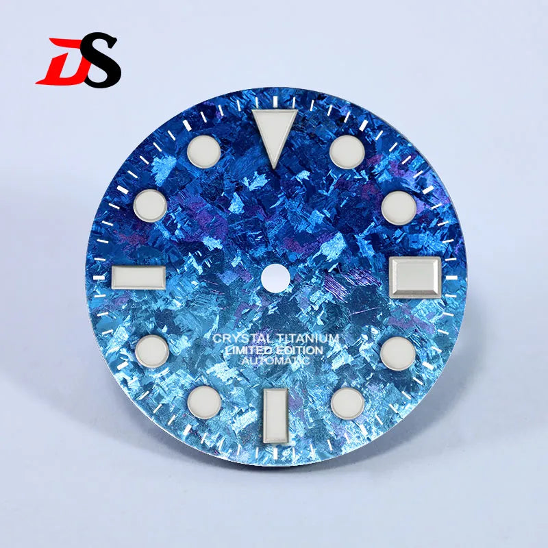 28.5mm Dial Crystal Titanium Text Dial Chaotic Texture BGW9 C3 Lume NH35 Movement