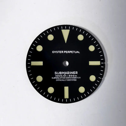SUB 28.5mm Retro Dial Beige Lume Suitable for NH35NH34 GMT Movement