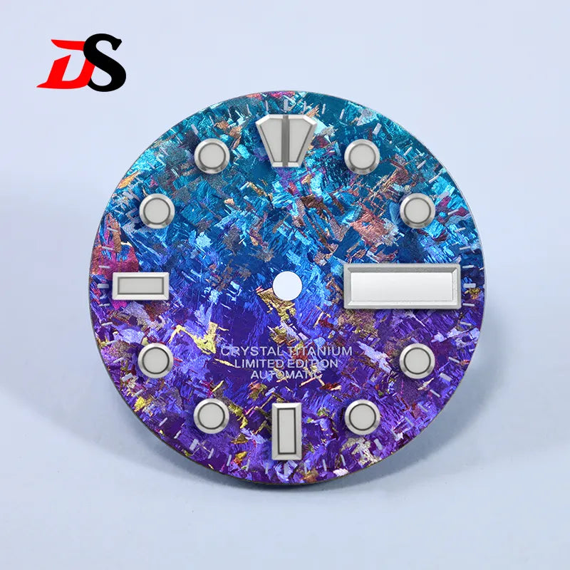 28.5mm Dial BGW9 C3 Lume Ice Crystal Titanium for NH35 NH36 Movement