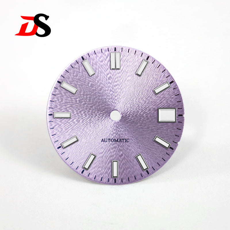 28.5mm Invisible Texture Blue Lume NH35 Movement Multiple Colors Sunburst