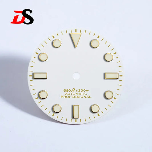 SUB Matte 28.5mm Dial Sunburst YM BGW9 C3 Lume NH35 Movement Gold No Date