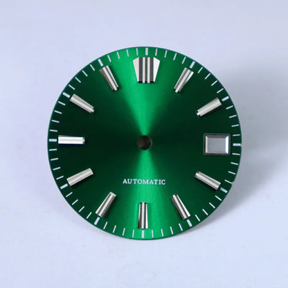 28.5mm Sunburst Dial GS MOD Blue Lume NH35 Movement No Lume