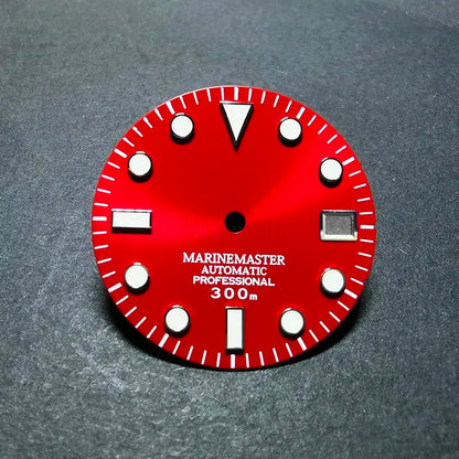 Sunburst Dial Matte Silver YM Index BGW9 C3 Lume for NH35NH36 Movement 28.5mm