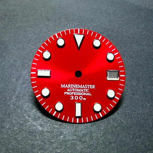 Sunburst Dial Matte Silver YM Index BGW9 C3 Lume for NH35NH36 Movement 28.5mm