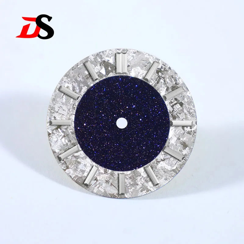No tick mark 28.5mm Dial Tiger's Eye Stone Ice Crystal Stone Dial Creative Stitching High-quality NH38 Movement No Date
