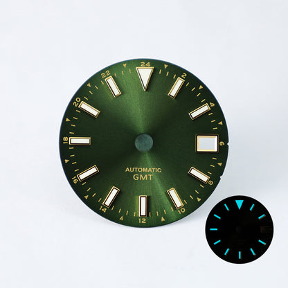 Sunburst Date Dial NH34 GMT Blue Lume