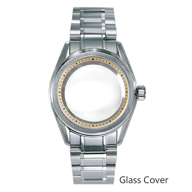 38mm GS Case with Chapter Ring NH35 NH34 Match Shunbun 28.5mm Dial Color Classic Watch Case
