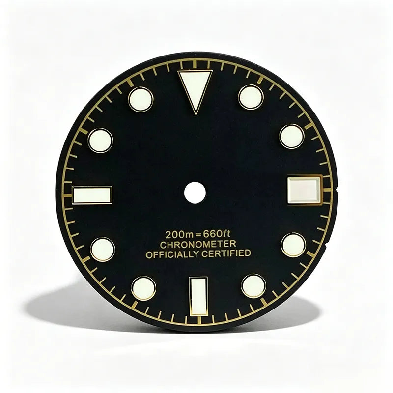 28.5mm Matte Dial Retro Tudo BGW9 C3 Lume for NH35 Movement