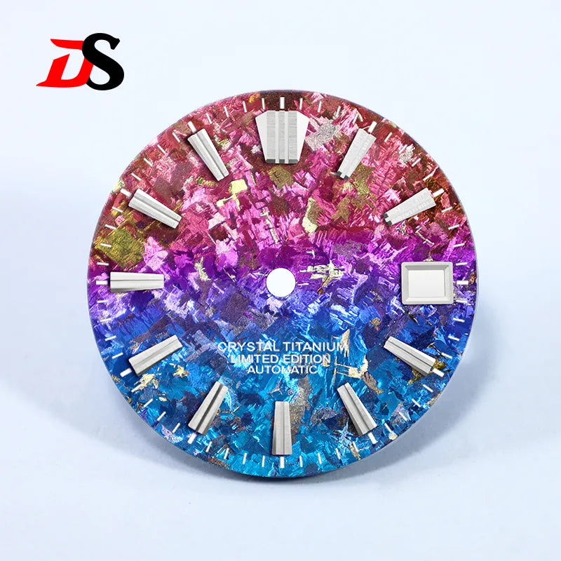28.5mm Dial Crystal Titanium GS MOD Chaotic Texture No Lume NH35 Movement