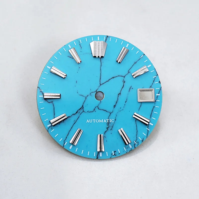 Turquoise Stone Dial for NH35 Movement Skx007 Sbdx001 Natural Stone Blue Lume/no Lume