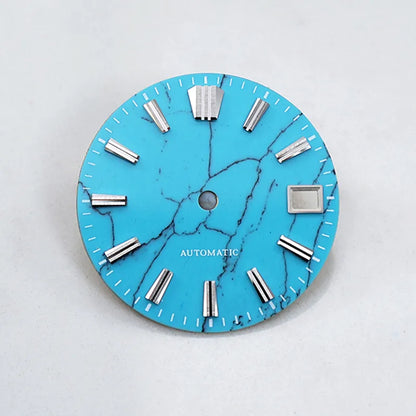 Turquoise Stone Dial for NH35 Movement Skx007 Sbdx001 Natural Stone Blue Lume/no Lume