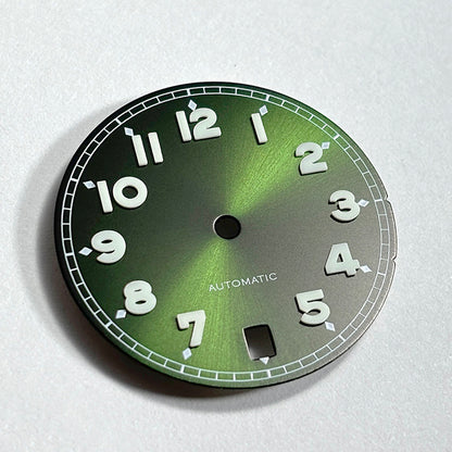 NH35 Dial 28.5mm Forerunner Dial BGW9 C3 Lume Number NH35 Movement