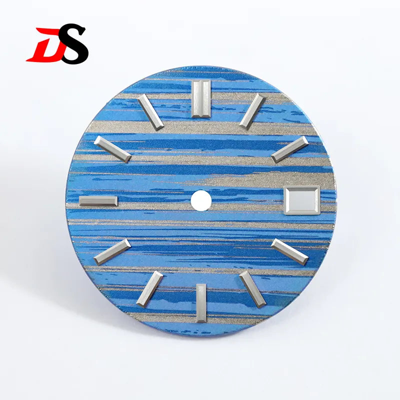 Color Craft Texture Dial No Lume for NH36 NH35 Movement 28.5mm Ice Crystal Titanium