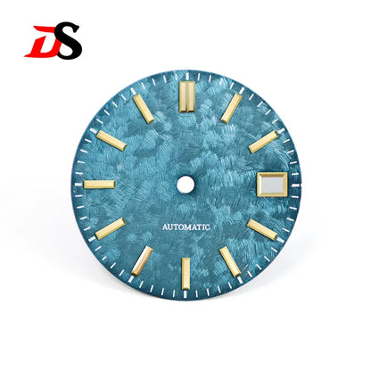 62GS Mod Dial Cherry Minute Mark NH35 No Lume Cherry Trees of Spring Light-green 28.5mm for SKX007 GS Mod