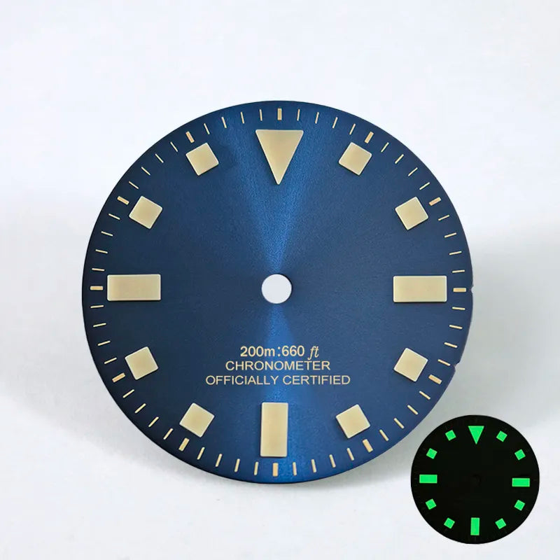 28.5mm Retro Matte 50 Layers BGW9 C3 Lume NH35 NH36 Movement SKX007 No Date