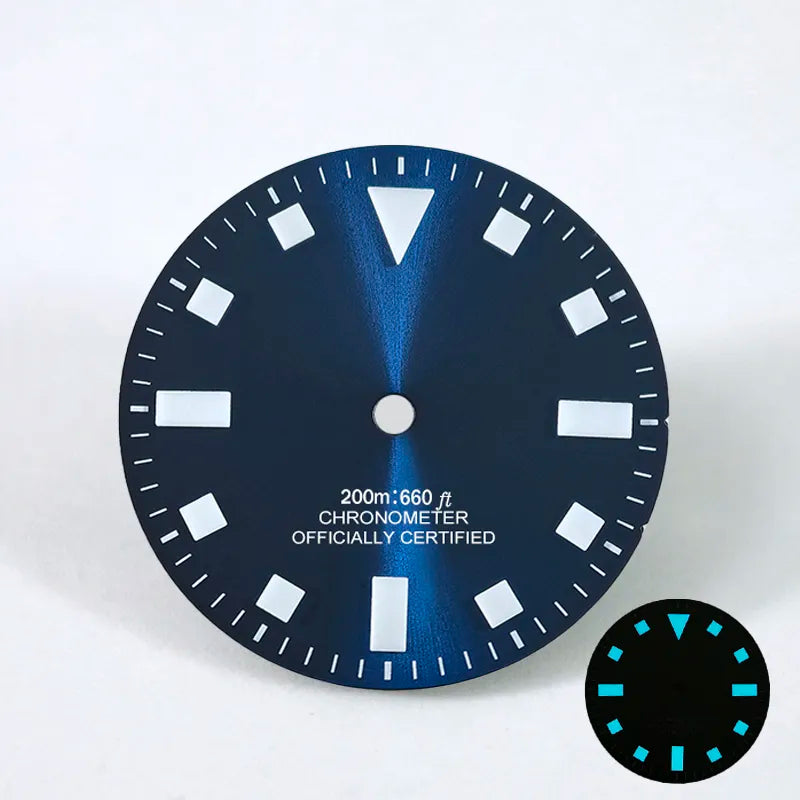 Retro 28.5mm Matte 50 Layers BGW9 C3 Lume NH35 NH36 Movement SKX007 No Date
