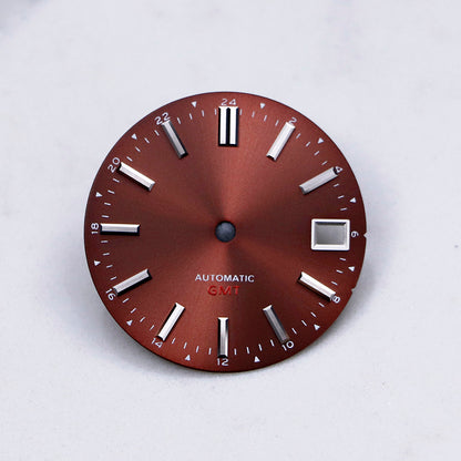 NH34 GMT Bamboo GS Sunburst Dial