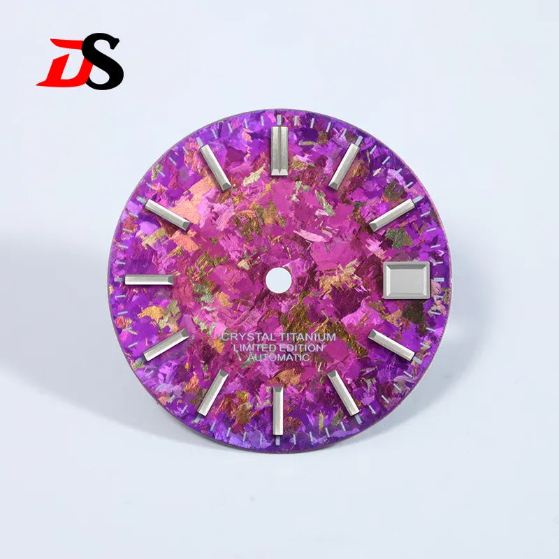 Ice Crystal Titanium Dial 28.5mm Dial No Lume NH35 Movement